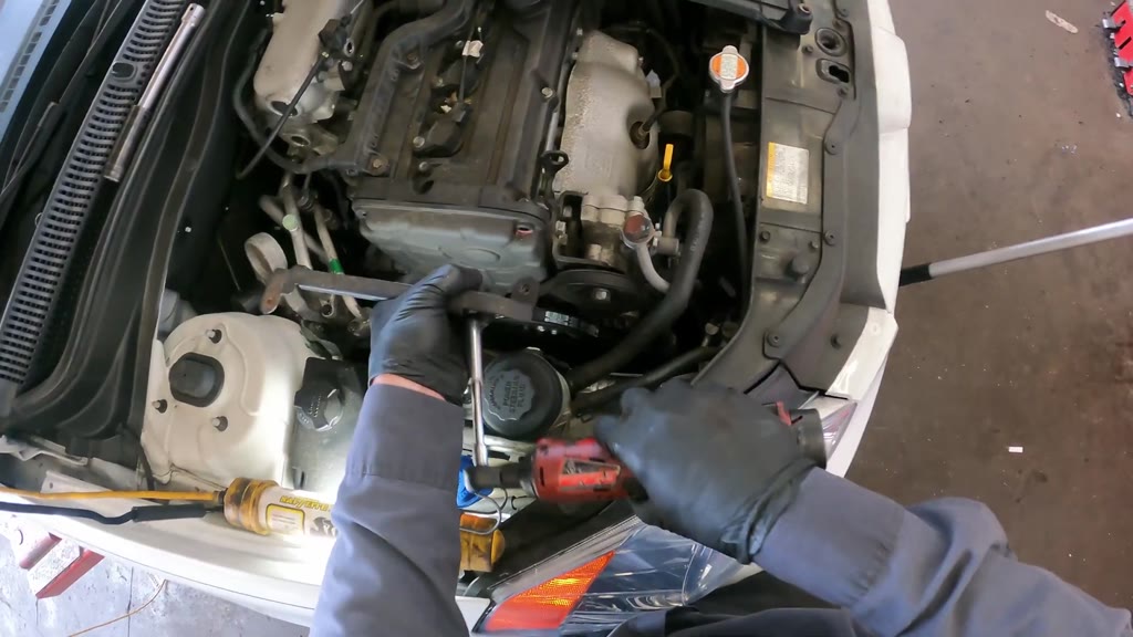 Step 4: Remove the timing-cover brace