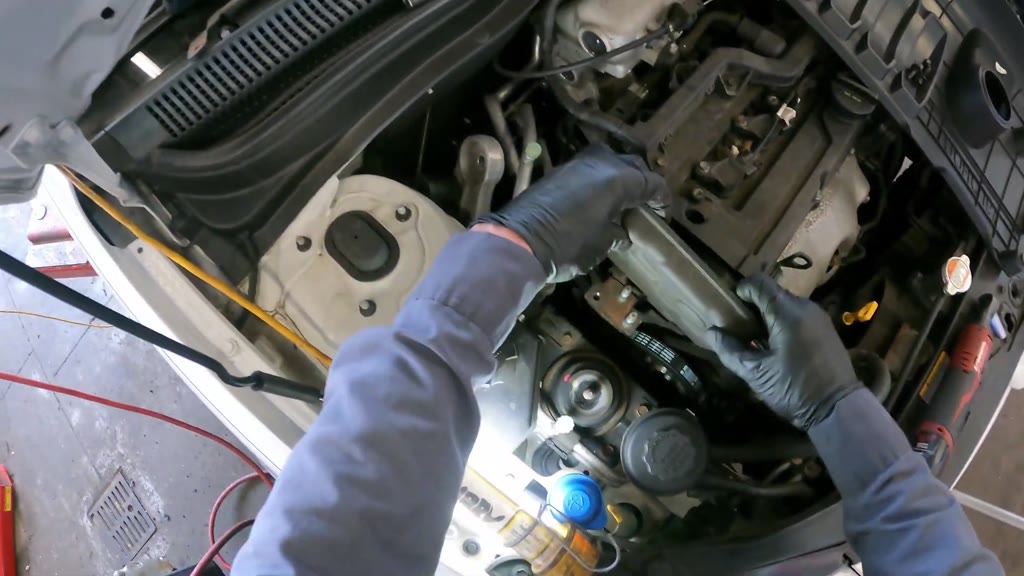 Step 5: Remove the upper timing-belt cover
