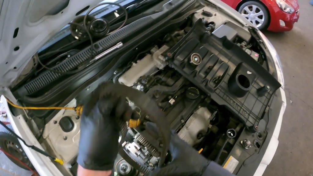 Step 17: Remove the timing belt