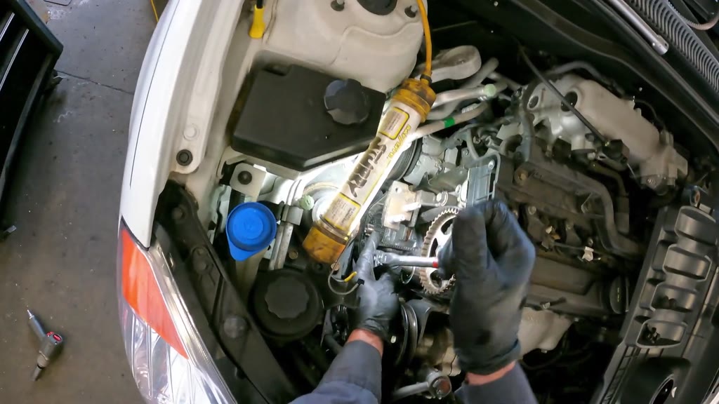Install and check the timing belt and rollers